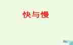 快与慢音乐教案优秀7篇