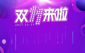 双十一活动总结5篇