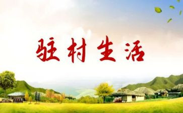 驻村个人述职报告范文8篇