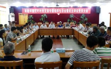 组织会汇报材料8篇